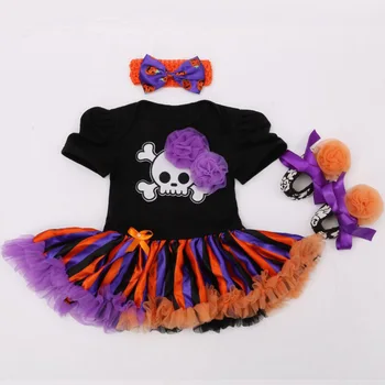 3PCs per Set Baby Girls Halloween Costume Skull Dress Jumpersuit Headband Shoes for 0-24Months
3PCs per Set Baby Girls Halloween Costume Skull Dress Jumpersuit Headband Shoes for 0-24Months