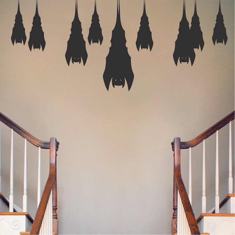 Sleeping Bats Halloween Wall Decal , Bats Vinyl Wall Stickers For Home Door Window Halloween Creative Decoration
Sleeping Bats Halloween Wall Decal , Bats Vinyl Wall Stickers For Home Door Window Halloween Creative Decoration
