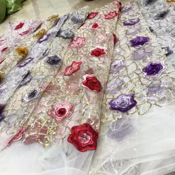 LASUI 1y=1lot NEW Sequin 3D flowers embroidery brilliant for diy wedding dress Cheongsam,bridal gown. lace apparel fabrics X0391 
LASUI 1y=1lot NEW Sequin 3D flowers embroidery brilliant for diy wedding dress Cheongsam,bridal gown. lace apparel fabrics X0391