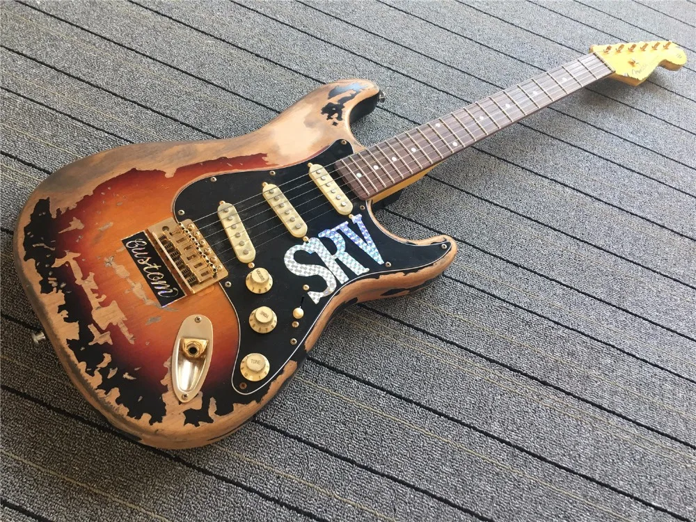 In Stock!!High Quality The new handmade remains ST SRV relic electric guitar,Do old electric guitar,Real photo,Free shipping
In Stock!!High Quality The new handmade remains ST SRV relic electric guitar,Do old electric guitar,Real photo,Free shipping