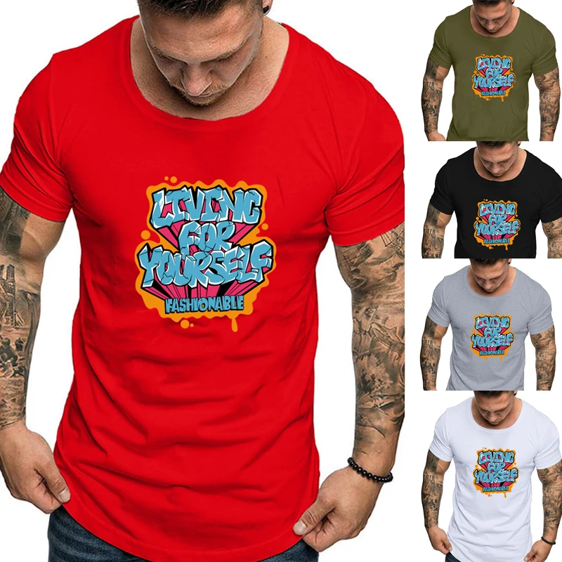 Special offer European code foreign trade cotton men's printing solid color round neck T-shirt men
Special offer European code foreign trade cotton men's printing solid color round neck T-shirt men
