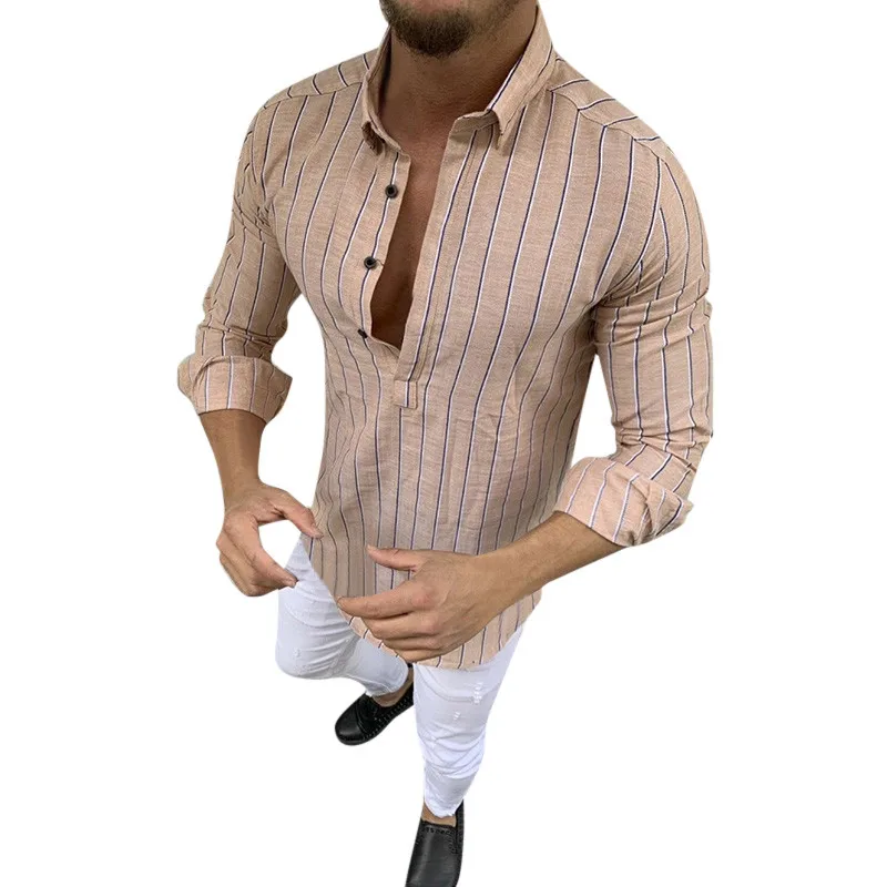 JAYCOSIN 2019 New Summer Men Shirts Fashion Bamboo Cotton Long Sleeve Lapel Striped Shirt Casual Blouse Tops camisas hombre 9624
JAYCOSIN 2019 New Summer Men Shirts Fashion Bamboo Cotton Long Sleeve Lapel Striped Shirt Casual Blouse Tops camisas hombre 9624