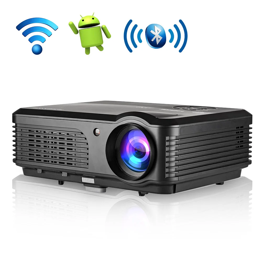 

LED Home Cinema Projector Android Bluetooth Wifi Full HD Video Mobile Beamer HDMI VGA USB For Smartphone TV Laptop 4200 Lumens