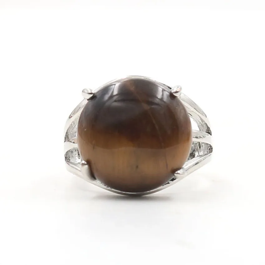 YJXP Silver Plated Natural Tiger Eye Stone Round Adjustable Rings For Anniversary Charm Jewelry
YJXP Silver Plated Natural Tiger Eye Stone Round Adjustable Rings For Anniversary Charm Jewelry
