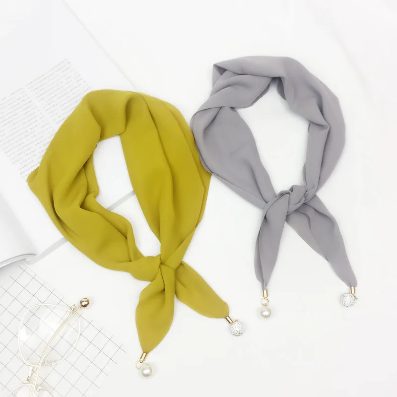 2018 new solid color chiffon scarf female wild hexagonal pearl collar scarf scarves thin section autumn and winter
2018 new solid color chiffon scarf female wild hexagonal pearl collar scarf scarves thin section autumn and winter