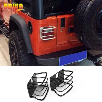 BAWA Tail Light Cover Lamp Hoods for Jeep Wrangler TJ 1997-2006 Metal Black Car Exterior Tail Light Covers Decoration
BAWA Tail Light Cover Lamp Hoods for Jeep Wrangler TJ 1997-2006 Metal Black Car Exterior Tail Light Covers Decoration