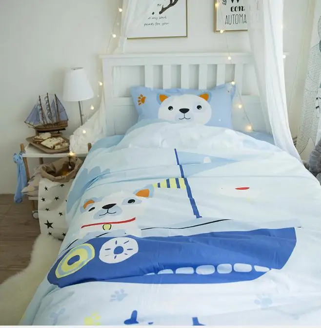 Cartoon Animal Dog captain Twin Size cotton 3pcs kids Bedding Set Children Cotton Bed sheets Duvet Cover Pillowcase
Cartoon Animal Dog captain Twin Size cotton 3pcs kids Bedding Set Children Cotton Bed sheets Duvet Cover Pillowcase