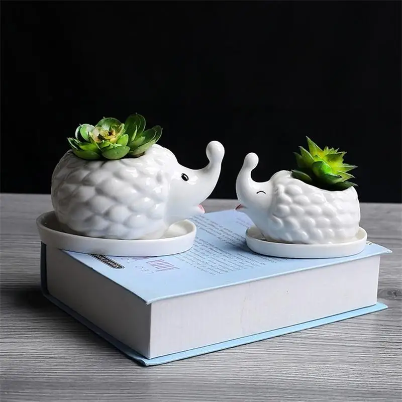 White Ceramic Hedgehog Succulent Plant Container Creative Flower Pot as Decorations-25
White Ceramic Hedgehog Succulent Plant Container Creative Flower Pot as Decorations-25