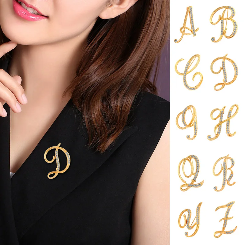 Letter Brooch Pins English Letter Alphabetical Brooches Rhinestone Jewelry Gifts @M23
Letter Brooch Pins English Letter Alphabetical Brooches Rhinestone Jewelry Gifts @M23