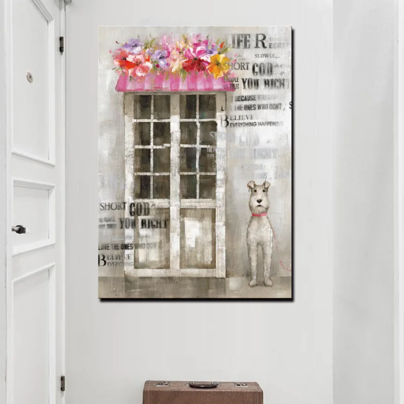 Cartoon Style Dog Canvas Painting Animals Home Goods Wall Art Paintings Large Size Cuadros For Kids Room Decoration Dropshipping
Cartoon Style Dog Canvas Painting Animals Home Goods Wall Art Paintings Large Size Cuadros For Kids Room Decoration Dropshipping