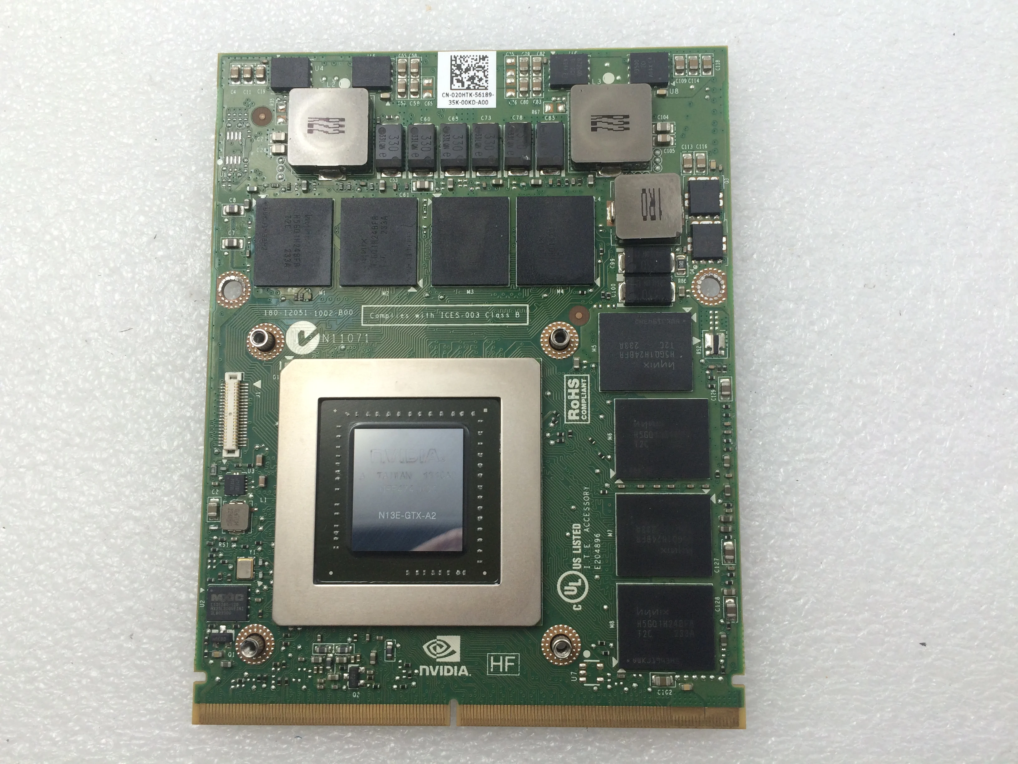 GTX680M GTX 680M GDDR5 2 Гб N13E-GTX-A2 Графика видеокарта для DELL Alienware M15X M17X R4 M18X R1 R2 R3 R4 ноутбук 100% Тесты ОК
GTX680M GTX 680M GDDR5 2 Гб N13E-GTX-A2 Графика видеокарта для DELL Alienware M15X M17X R4 M18X R1 R2 R3 R4 ноутбук 100% Тесты ОК