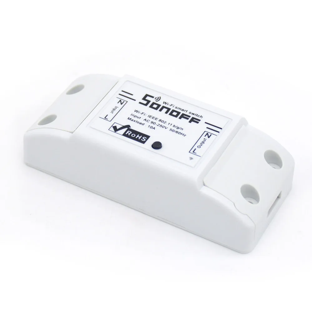 Aihasd Sonoff WiFi Switch ITEAD Wireless ESP8266 1CH For Smart Home Wifi Control Real Time intelligent Switch 10A/200W
Aihasd Sonoff WiFi Switch ITEAD Wireless ESP8266 1CH For Smart Home Wifi Control Real Time intelligent Switch 10A/200W