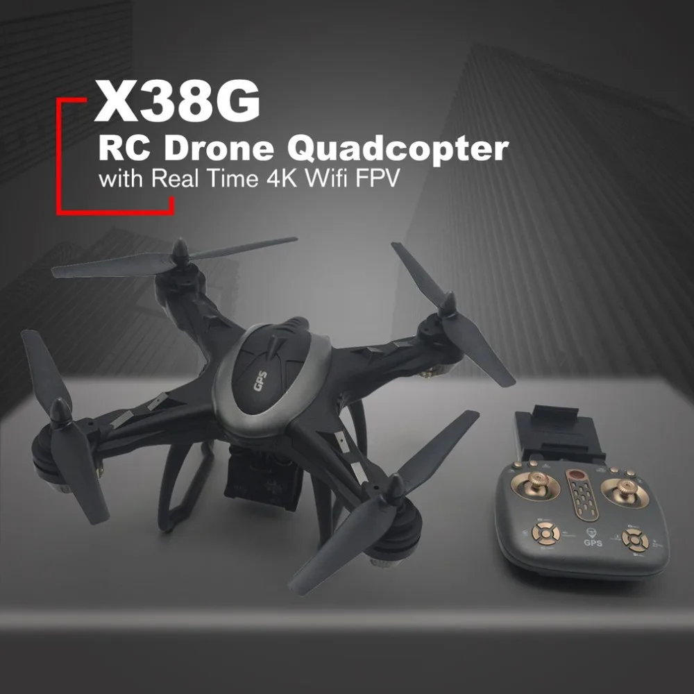 X38G Smart Selfie GPS RC Drone Quadcopter with Real Time 4K Wifi FPV Wide Angle Camera Hovering One Key Return Headless Mode
X38G Smart Selfie GPS RC Drone Quadcopter with Real Time 4K Wifi FPV Wide Angle Camera Hovering One Key Return Headless Mode