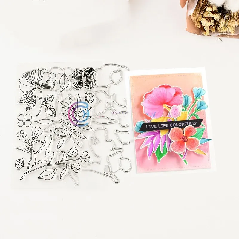 Rose Transparent Clear stamp and cutting dies DIY Silicone Seals Scrapbooking /Card Making/Photo Album Decoration
Rose Transparent Clear stamp and cutting dies DIY Silicone Seals Scrapbooking /Card Making/Photo Album Decoration