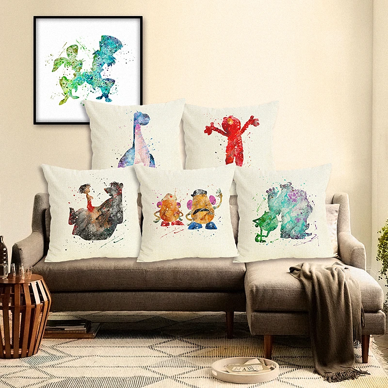 Fashion Watercolor Cartoon Pillow Case Sofa Cushion Soft Pillow Cover Lovely Cushion Cover Bedding Pillows Cotton Linen Square
Fashion Watercolor Cartoon Pillow Case Sofa Cushion Soft Pillow Cover Lovely Cushion Cover Bedding Pillows Cotton Linen Square