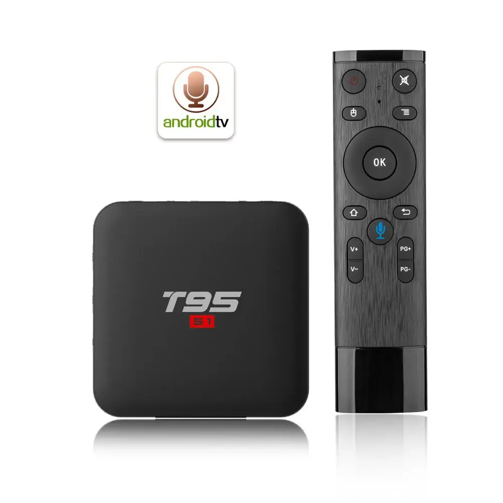 T95 S1 Android 7.1 TV Box Quad Core Amlogic S905W H.265 2GB/16GB 2.4GHz WiFi 4K HD Media Player Voice Control Smart TV Box
T95 S1 Android 7.1 TV Box Quad Core Amlogic S905W H.265 2GB/16GB 2.4GHz WiFi 4K HD Media Player Voice Control Smart TV Box
