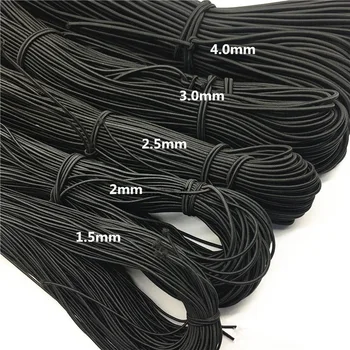 2M/bag Black Multi Size 1/1.5/2/2.5/3/4/5mm Round Elastic Band Mask Elastic Rope Rubber Band Elastic Line DIY Sewing Accessories
2M/bag Black Multi Size 1/1.5/2/2.5/3/4/5mm Round Elastic Band Mask Elastic Rope Rubber Band Elastic Line DIY Sewing Accessories