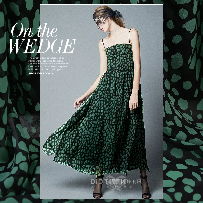 100cm*114cm Green Leopard Silk Georgette Fabric Sandy Beach Skirt Sunscreen Material
100cm*114cm Green Leopard Silk Georgette Fabric Sandy Beach Skirt Sunscreen Material