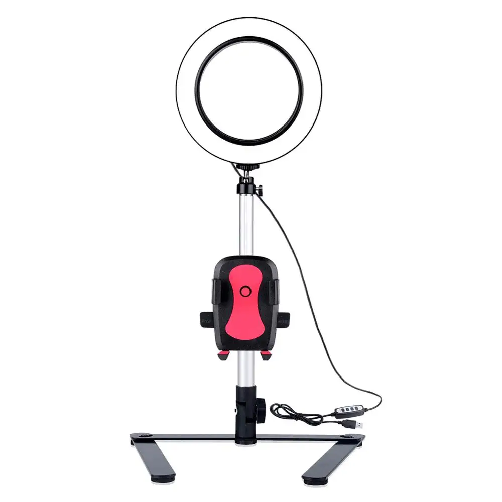 37*21*9cm Light LED Lamp Mobile Phone Holder Bracket Professional Network Live Light Desktop Phone Holder for Online Celebrity
37*21*9cm Light LED Lamp Mobile Phone Holder Bracket Professional Network Live Light Desktop Phone Holder for Online Celebrity