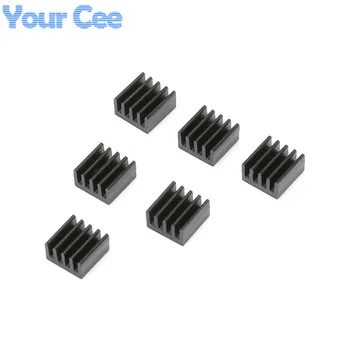 

10 pcs 8.8*8.8*5mm Heatsink Radiator Cooling Fin Aluminum Heat Sink for Raspberry Pi, Chip, LED, Power IC Transistor, Module PBC