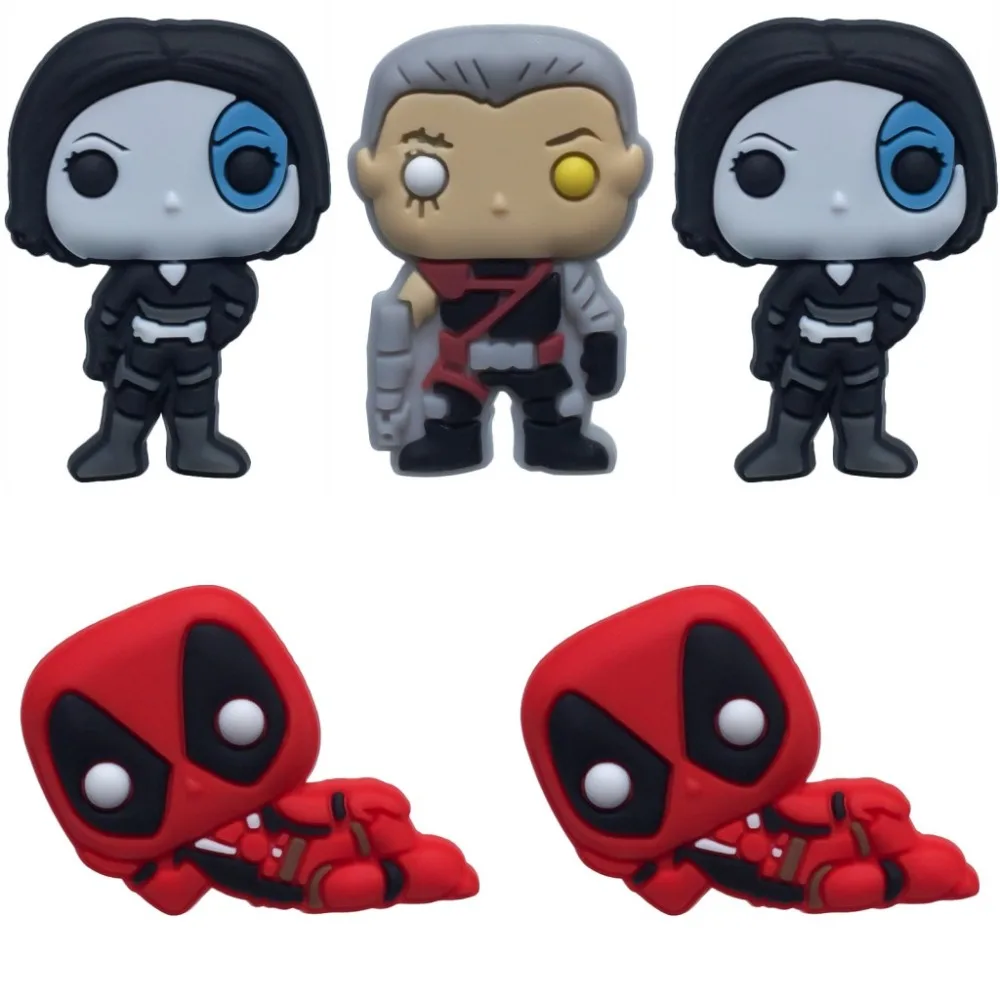 5PCS Deadpool PVC Shoe Charms Unicorn Shoe Buckle Accessories for Croc Decoration for Bracelets with holes
5PCS Deadpool PVC Shoe Charms Unicorn Shoe Buckle Accessories for Croc Decoration for Bracelets with holes