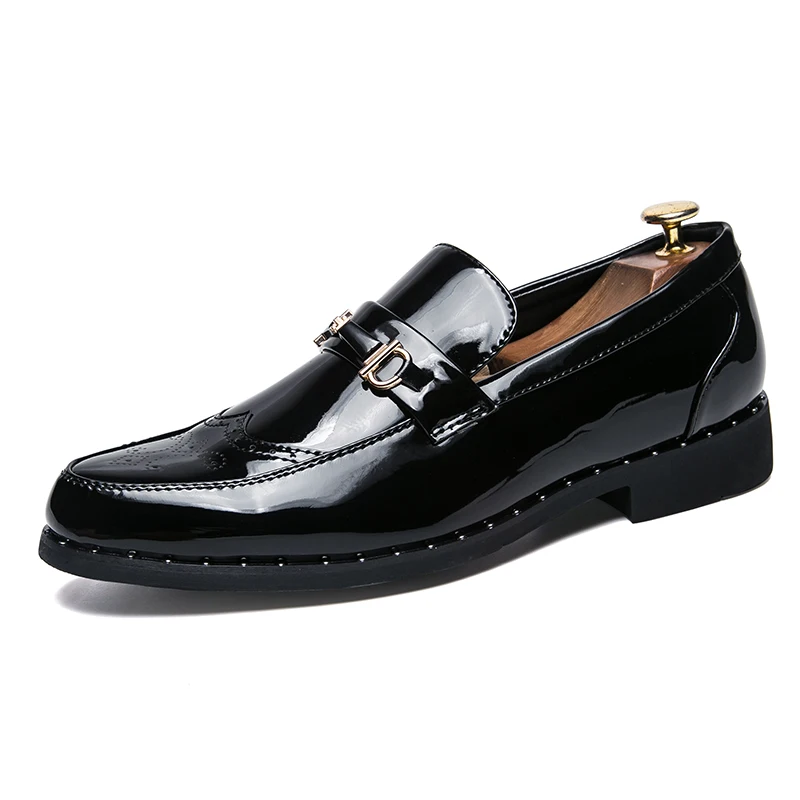 men luxury fashion wedding party dresses smooth patent leather brogue shoes carved bullock rivets oxfords shoe slip-on loafers
men luxury fashion wedding party dresses smooth patent leather brogue shoes carved bullock rivets oxfords shoe slip-on loafers