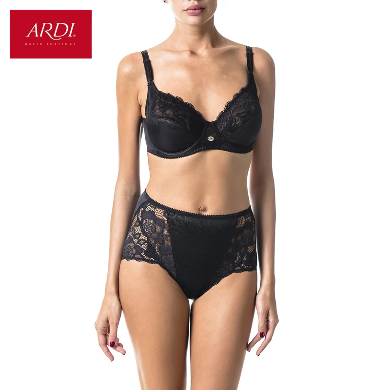 Women's Bra & Brief Set BH Black Soft Cup Large Size Big Breast Bras and Panty Sets for Women Plus 80 85 90 95 100 ARDI R1710
Women's Bra & Brief Set BH Black Soft Cup Large Size Big Breast Bras and Panty Sets for Women Plus 80 85 90 95 100 ARDI R1710
