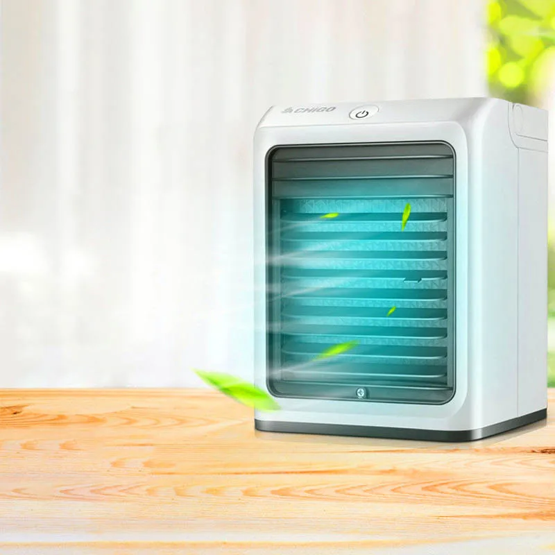 Desktop Mini Air Conditioning Fan Portable USB Small Water Cooling Summer 3-speed Home Office Cooler | Бытовая техника
