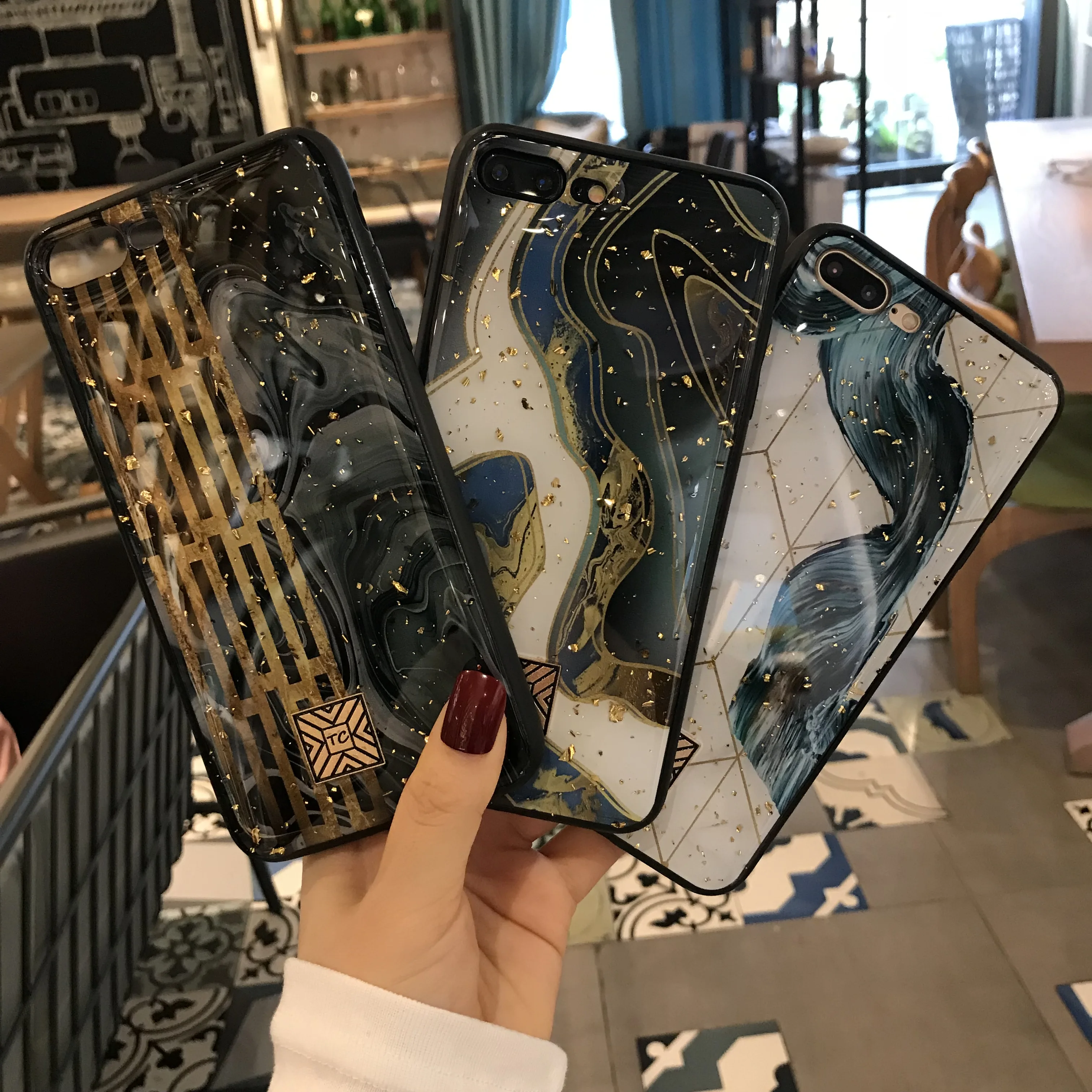 Gold Foil Marble Bling Phone Case For iPhone X XS Max XR Soft TPU Granite Geometry Cover For iPhone 7 8 6 6s Plus Glitter Case
Gold Foil Marble Bling Phone Case For iPhone X XS Max XR Soft TPU Granite Geometry Cover For iPhone 7 8 6 6s Plus Glitter Case