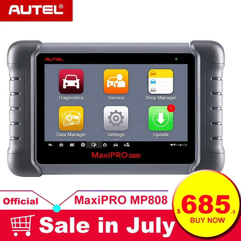 Autel MaxiPRO MP808 OBD2 Automotive Scanner OBDII Diagnostic Tool Code Reader Scan Tool Key Coding as Autel MaxiSys MS906 DS808
Autel MaxiPRO MP808 OBD2 Automotive Scanner OBDII Diagnostic Tool Code Reader Scan Tool Key Coding as Autel MaxiSys MS906 DS808