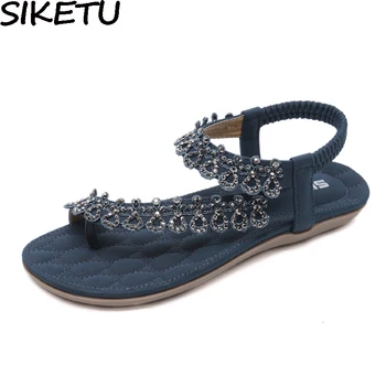 SIKETU Bohemia Elegant Sandals Summer Beach Shoes Flip Flops Woman Crystal Rhinestone Ring Toe Comfort Soft Sandals Casual Flats
SIKETU Bohemia Elegant Sandals Summer Beach Shoes Flip Flops Woman Crystal Rhinestone Ring Toe Comfort Soft Sandals Casual Flats