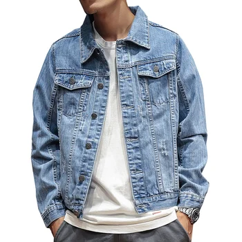 Distressed Blue Denim Jacket men Autumn Ripped Jeans Coat Male Slim Fit Casual Coats Solid Simple Plus Size 3XL Top Quality
Distressed Blue Denim Jacket men Autumn Ripped Jeans Coat Male Slim Fit Casual Coats Solid Simple Plus Size 3XL Top Quality