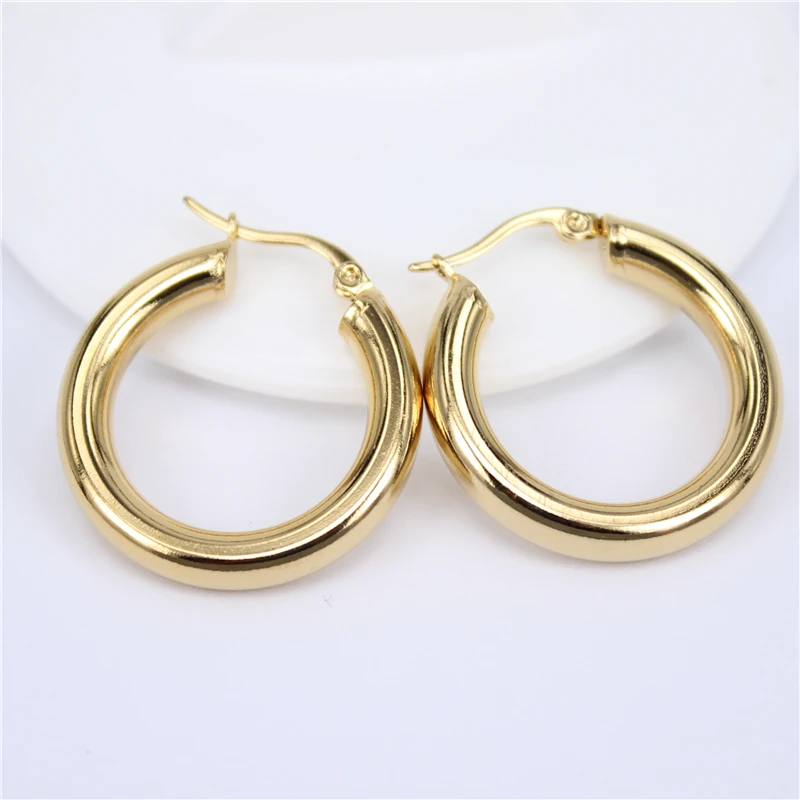 30mm-80mm Gold/silver color Stainless steel jewelry Fashion exquisite simple female Round Hoop Earrings LH143
30mm-80mm Gold/silver color Stainless steel jewelry Fashion exquisite simple female Round Hoop Earrings LH143