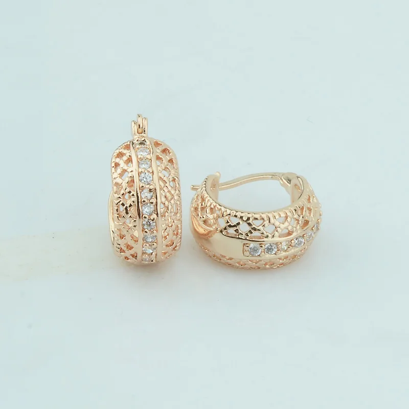 FJ Women 585 Rose Gold Color Hoop Earrings Fashion W Crystal Round Earrings Jewelry Special Design
FJ Women 585 Rose Gold Color Hoop Earrings Fashion W Crystal Round Earrings Jewelry Special Design