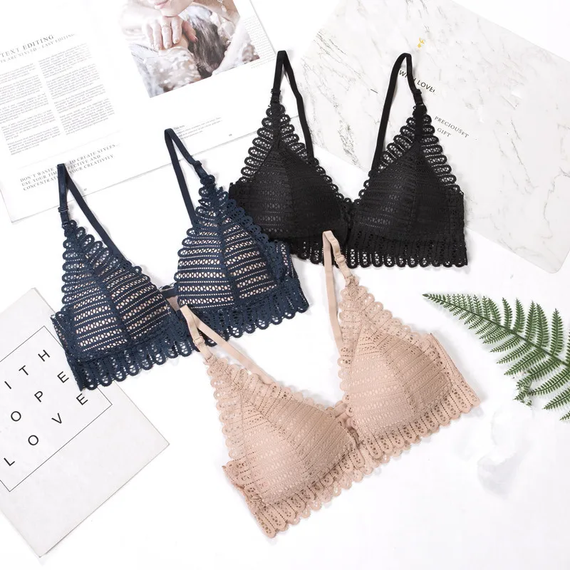 Lace Edge Wireless Front Closure Bra Women Sexy Lingerie Adjusted Push Up Bra Comfort Breathable Backless Bralette
Lace Edge Wireless Front Closure Bra Women Sexy Lingerie Adjusted Push Up Bra Comfort Breathable Backless Bralette