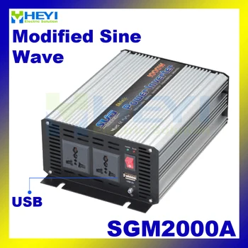 Modified Sine Wave Inverter 2000W with USB input 12VDC 24VDC 48VDC output 110VAC 220VAC solar micro inverter
Modified Sine Wave Inverter 2000W with USB input 12VDC 24VDC 48VDC output 110VAC 220VAC solar micro inverter
