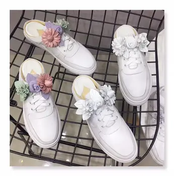 2018 Hot Multi Color Leather Flowers Women Round Toe Casual Shoes Slip On Ladies Flat Vulcanize Shoes Fashion White Leather Shoe
2018 Hot Multi Color Leather Flowers Women Round Toe Casual Shoes Slip On Ladies Flat Vulcanize Shoes Fashion White Leather Shoe