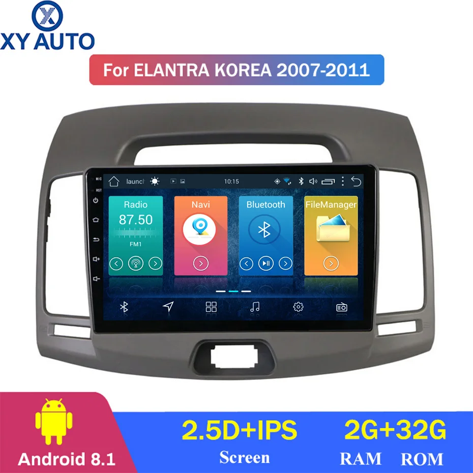 9 inch 2.5D IPS HD multi-touch screen Android 8.1 2G RAM 32G ROM NAVI For Hyundai Elantra 2007-2011 with Bluetooth USB WIFI SWC
9 inch 2.5D IPS HD multi-touch screen Android 8.1 2G RAM 32G ROM NAVI For Hyundai Elantra 2007-2011 with Bluetooth USB WIFI SWC