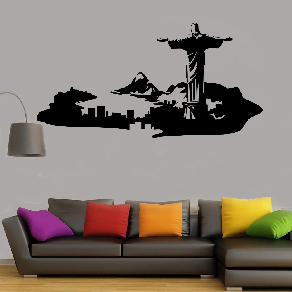 Rio de Janeiro vinyl Wall Sticker home Decor For Living Room PVC Skyline wall decal Removable Mural DIY Bedroom decals G767
Rio de Janeiro vinyl Wall Sticker home Decor For Living Room PVC Skyline wall decal Removable Mural DIY Bedroom decals G767