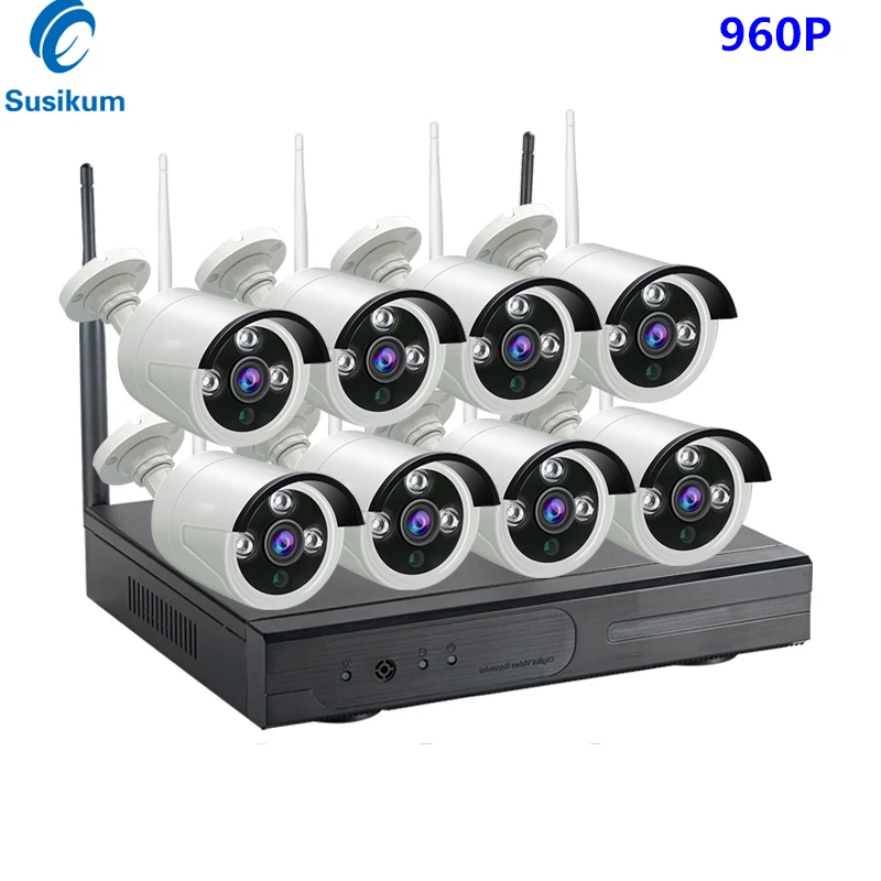 8CH CCTV System Wireless 960P HD NVR 8PCS 1.3MP IR Outdoor Waterproof P2P Wifi Security Camera System Surveillance Kit
8CH CCTV System Wireless 960P HD NVR 8PCS 1.3MP IR Outdoor Waterproof P2P Wifi Security Camera System Surveillance Kit