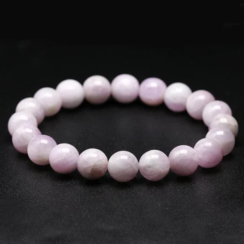 Natural Kunzite Stone Beads Bangle Elastic Women Stretch Bracelet Lavender Color Stone Healing Gems For Girl Gifts Jewelry
Natural Kunzite Stone Beads Bangle Elastic Women Stretch Bracelet Lavender Color Stone Healing Gems For Girl Gifts Jewelry