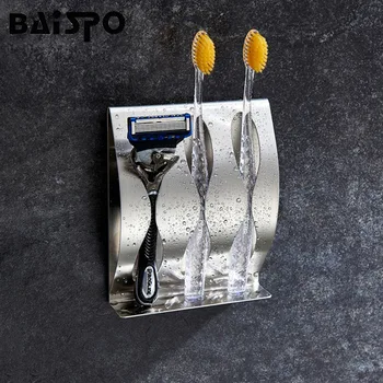 Stainless Steel Wall Toothbrush Holder 3 Self-Adhesive Shaver Holder Rustproof Toothbrush Storage Rack Box Bathroom Accessories
Stainless Steel Wall Toothbrush Holder 3 Self-Adhesive Shaver Holder Rustproof Toothbrush Storage Rack Box Bathroom Accessories