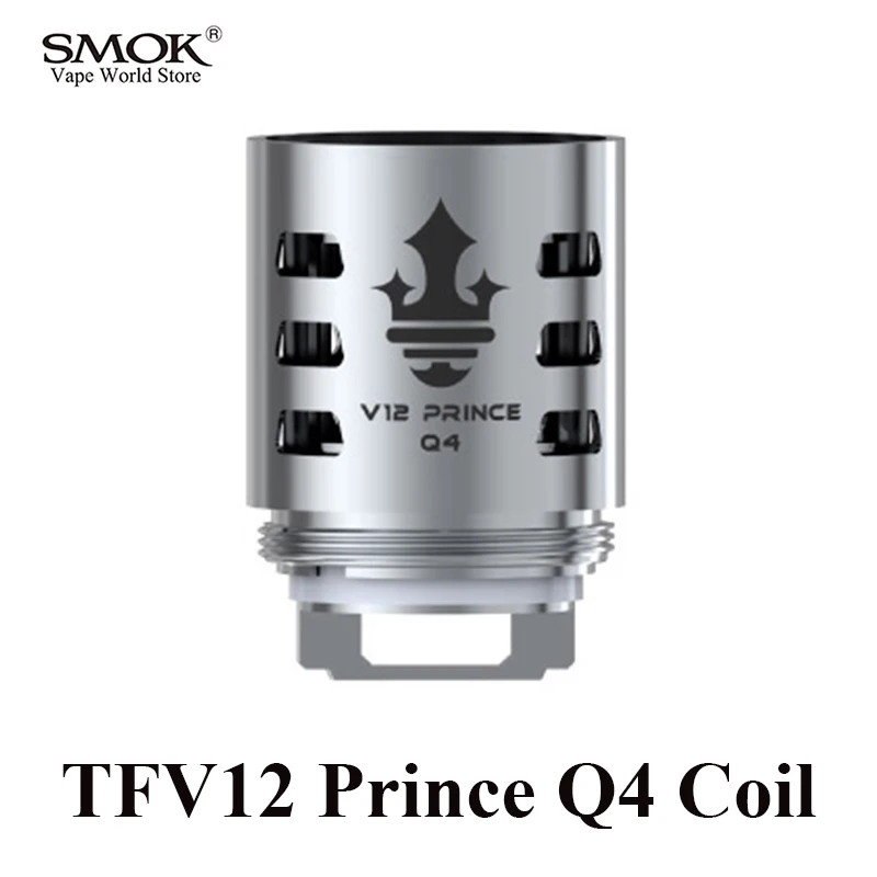 SMOK TFV12 Prince Q4 Coil Box Mod Electronic Cigarette Mag Kit Stick Prince Atomizer Core 3pcs/lot S202
SMOK TFV12 Prince Q4 Coil Box Mod Electronic Cigarette Mag Kit Stick Prince Atomizer Core 3pcs/lot S202