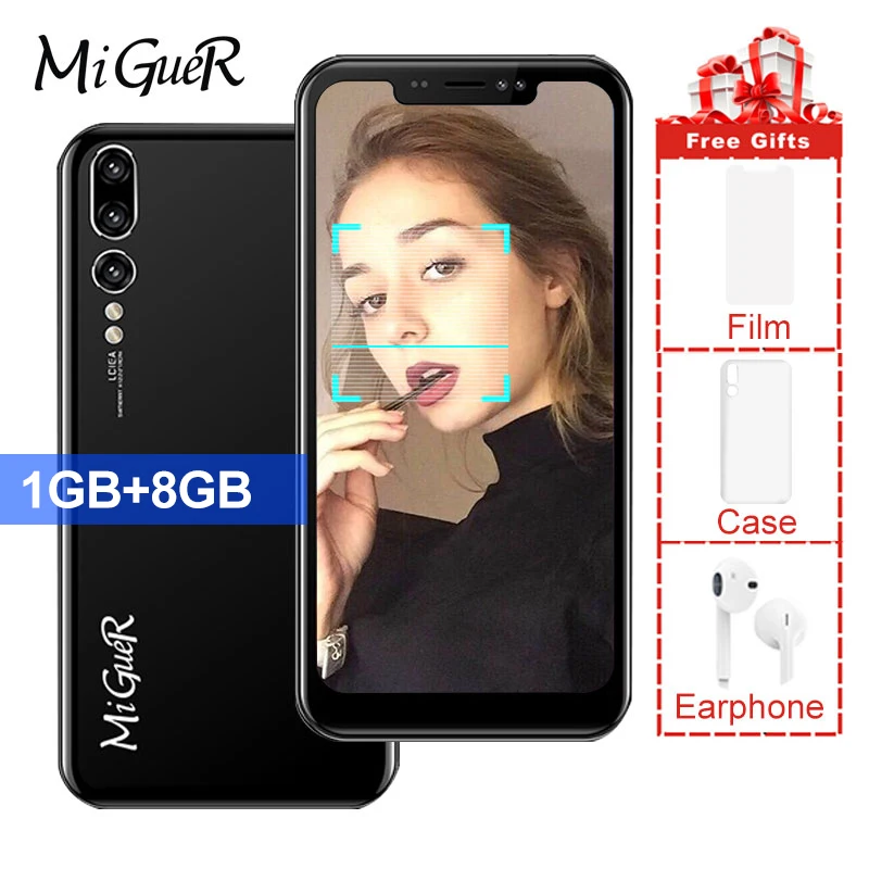 MiGueR M1 6.11''Full Screen 1GB RAM 8GB ROM Quad Core Face Unlock MTK6580A Front Back Dual Flash 2500mAh Unlocked Cellphone
MiGueR M1 6.11''Full Screen 1GB RAM 8GB ROM Quad Core Face Unlock MTK6580A Front Back Dual Flash 2500mAh Unlocked Cellphone