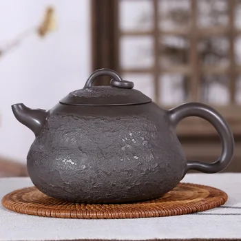 H4048 authentic yixing purple sand boutique purple clay firewood plate grain gourd pot of 390 cc all by hand
H4048 authentic yixing purple sand boutique purple clay firewood plate grain gourd pot of 390 cc all by hand