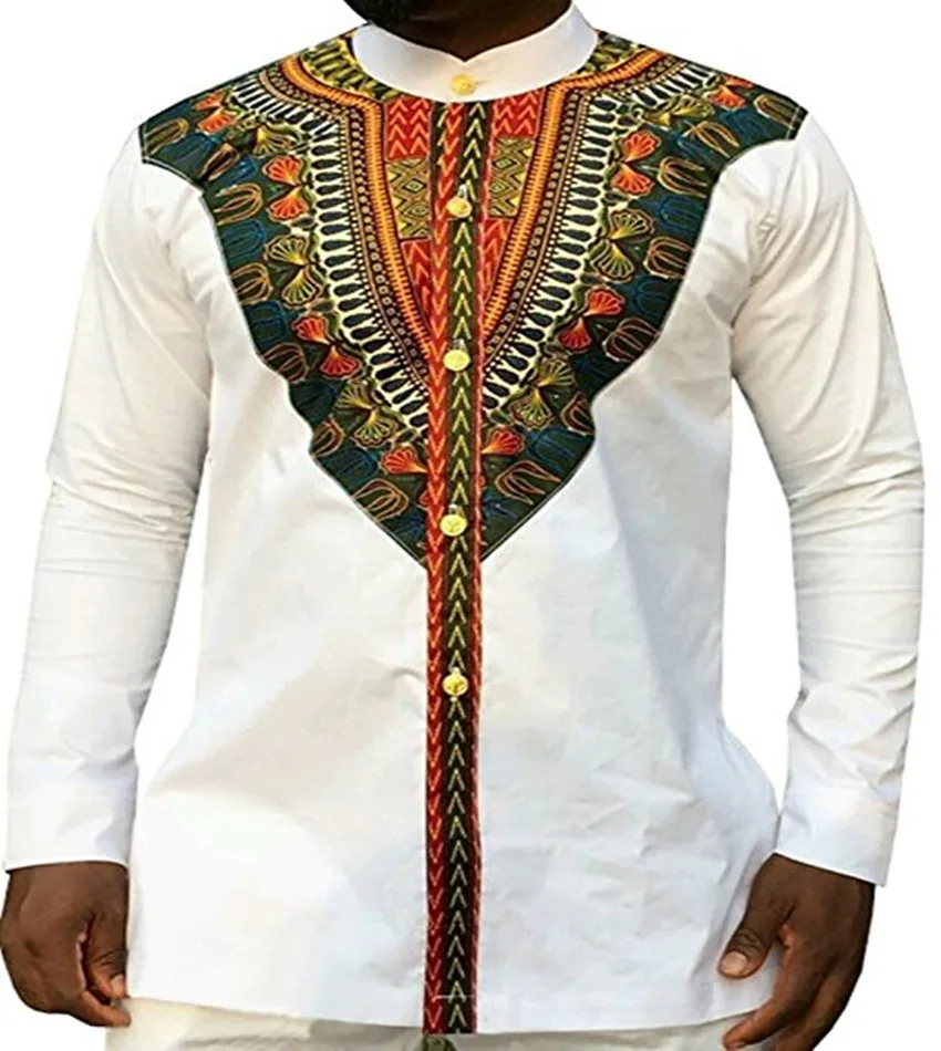 African Limited Polyester Men Dashiki The New 2019 African Nation Wind Printing Long Sleeve Shirts
African Limited Polyester Men Dashiki The New 2019 African Nation Wind Printing Long Sleeve Shirts