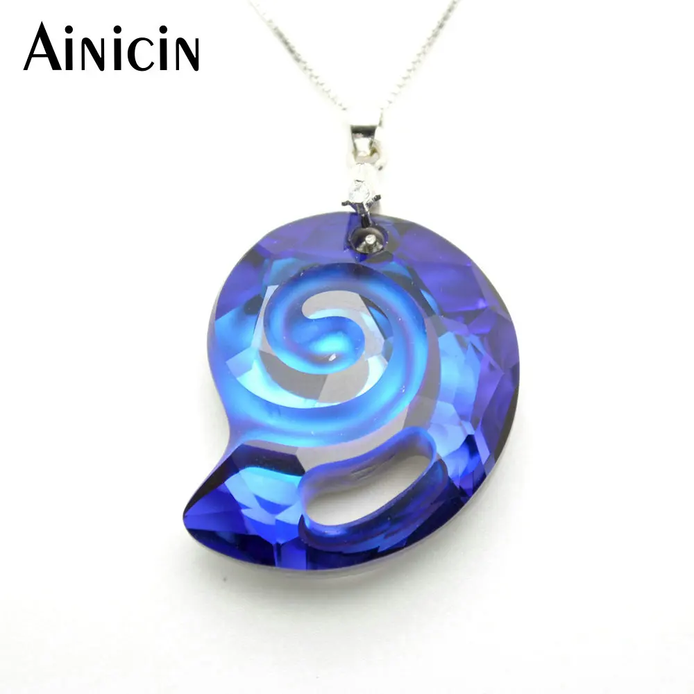 Ainicin High Quality Faceted Crystal Snail Shape Pendants Royal Blue Color 18'' Chain Necklace For Women Gift Jewelry
Ainicin High Quality Faceted Crystal Snail Shape Pendants Royal Blue Color 18'' Chain Necklace For Women Gift Jewelry