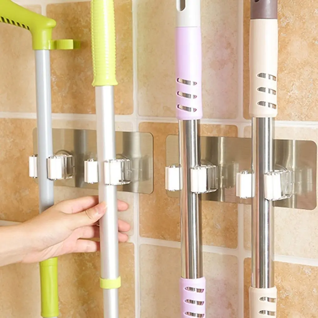 Wall Mounted Mop Organizer Holder Rack Self Sticking Brush Broom Hanger Hook Kitchen Storage Rack
Wall Mounted Mop Organizer Holder Rack Self Sticking Brush Broom Hanger Hook Kitchen Storage Rack