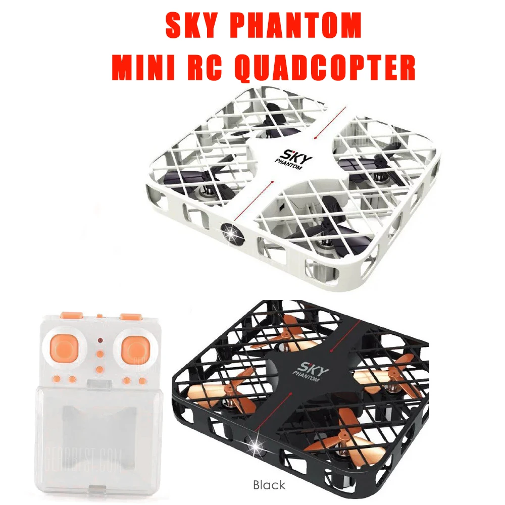 

EBOYU(TM) 2.4GHz 4CH 6-axis SKY PHANTOM with Gyro / 3D Roll / Speed Switch / LED Light / Protective Frame Mini RC Quadcopter RTF