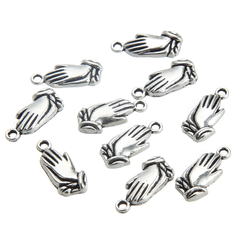 19*8mm 20pcs DIY holy Praying hands Alloy Metal Praying Hand Charms Antique Silver Plated Religious Faith jewelry Pendant
19*8mm 20pcs DIY holy Praying hands Alloy Metal Praying Hand Charms Antique Silver Plated Religious Faith jewelry Pendant